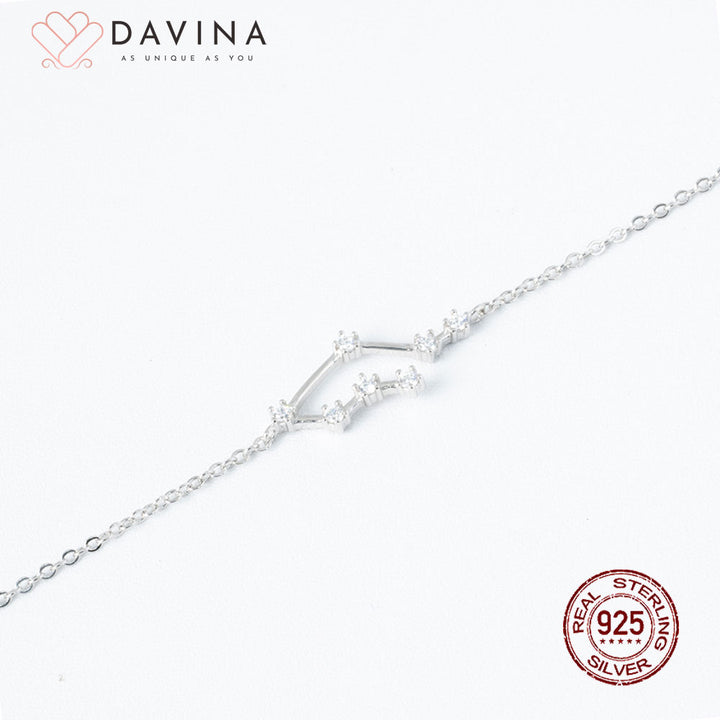 DAVINA Ladies Zodiac Bracelet Sterling Silver 925