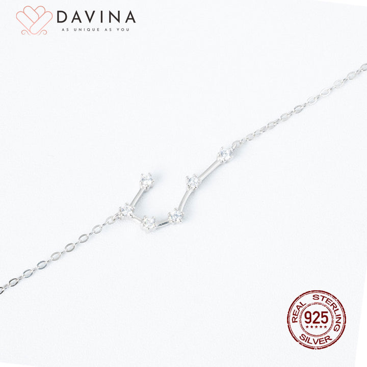 DAVINA Ladies Zodiac Bracelet Sterling Silver 925