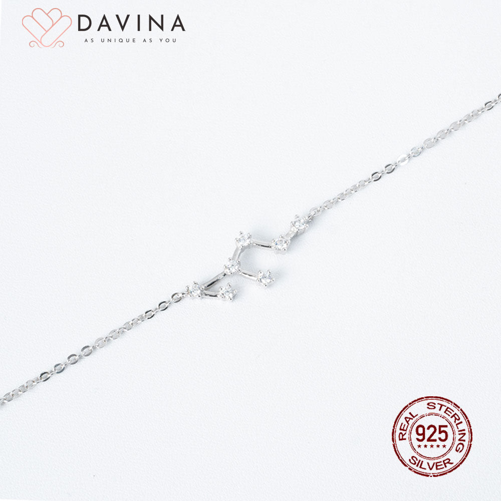 DAVINA Ladies Zodiac Bracelet Sterling Silver 925