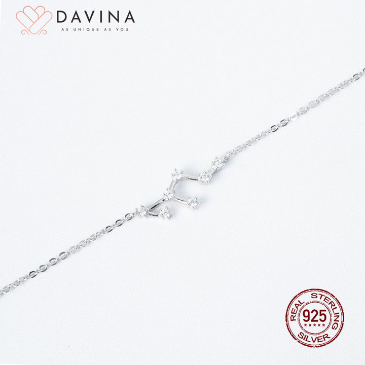 DAVINA Ladies Zodiac Bracelet Sterling Silver 925