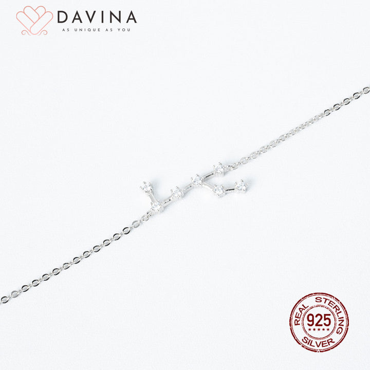 DAVINA Ladies Zodiac Bracelet Sterling Silver 925