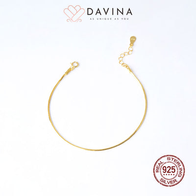 DAVINA Ladies Greisy Bracelet Gold Color S925