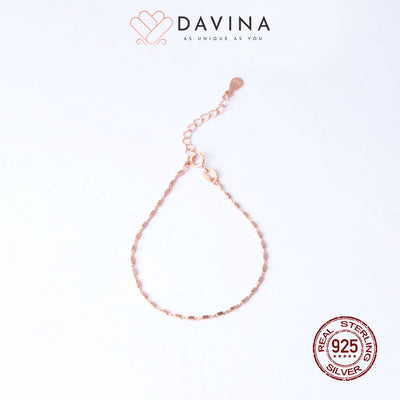 DAVINA Ladies Milana Bracelet Rose Gold Color S925