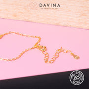 DAVINA Ladies Miley Bracele Gold Color Sterling Silver 925