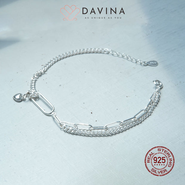 DAVINA Ladies Lyandra Bracelet Silver Color S925