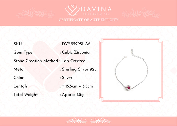 DAVINA Ladies Shayla Bracelet Sterling Silver 925