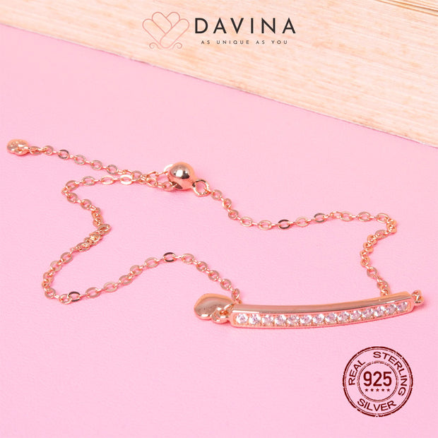 DAVINA Ladies Shakira Bracelet Rose Gold Color S925