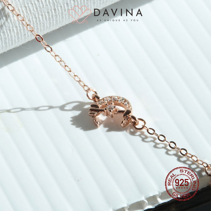 DAVINA Ladies Ariella Bracelet Rose Gold Plated Sterling Silver 925