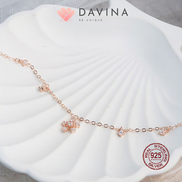 DAVINA Ladies Fenny Bracelet Rose Gold Color S925