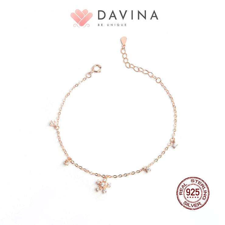 DAVINA Ladies Fenny Bracelet Rose Gold Color S925