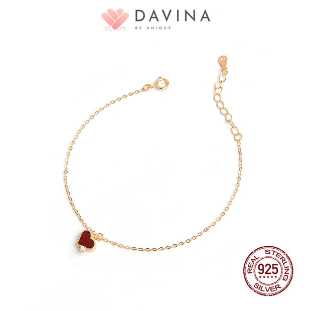 DAVINA Ladies Lovels Bracelet Rose Gold Color S925