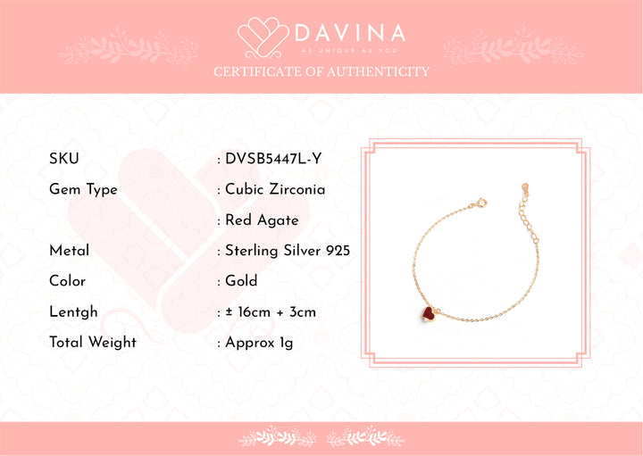 DAVINA Ladies Lovels Bracelet Rose Gold Plated Sterling Silver 925