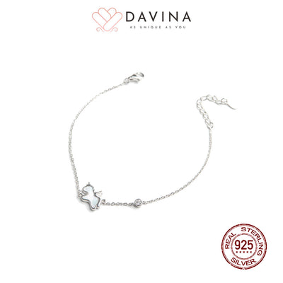DAVINA Ladies Starry Bracelet Sterling Silver 925