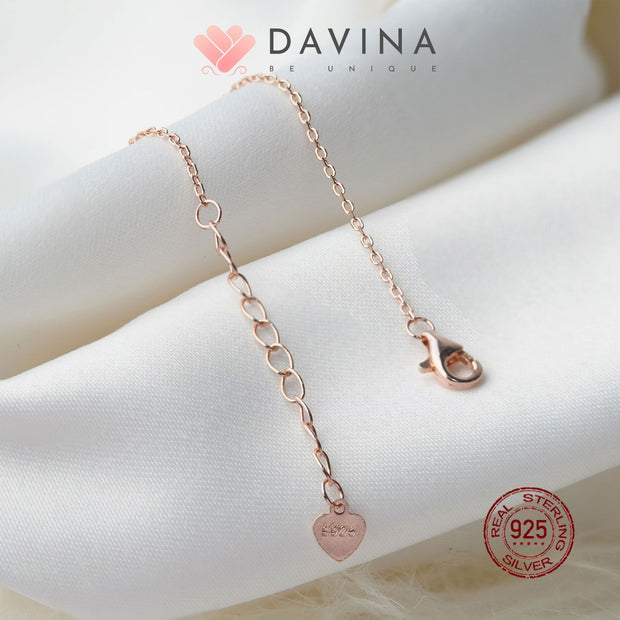 DAVINA Ladies Noella Bracelet Rose Gold Plated Sterling Silver 925