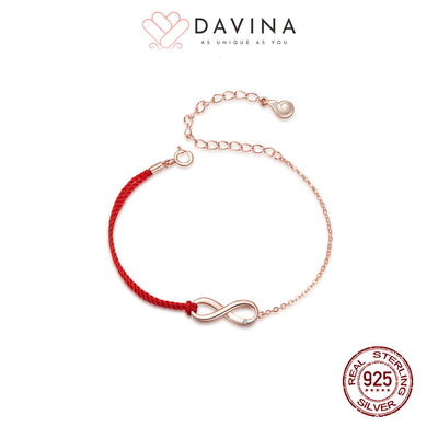 DAVINA Ladies Arsenio Bracelet Rose Gold Color S925