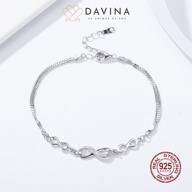 DAVINA Ladies Amelia Bracelet Sterling Silver 925