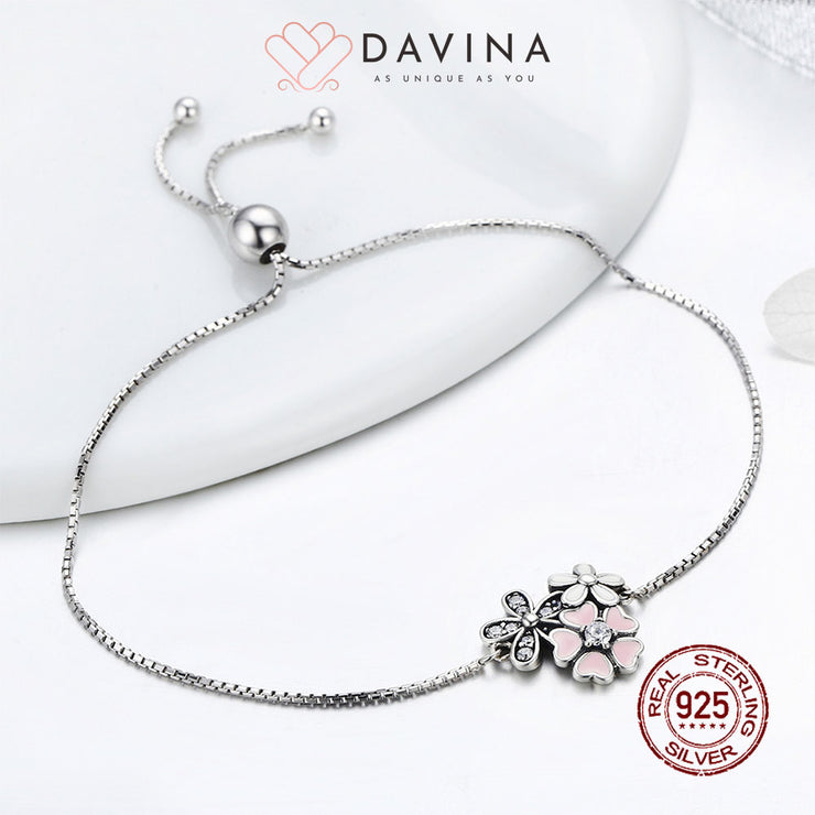 DAVINA Ladies Cherry Bracelet Sterling Silver 925