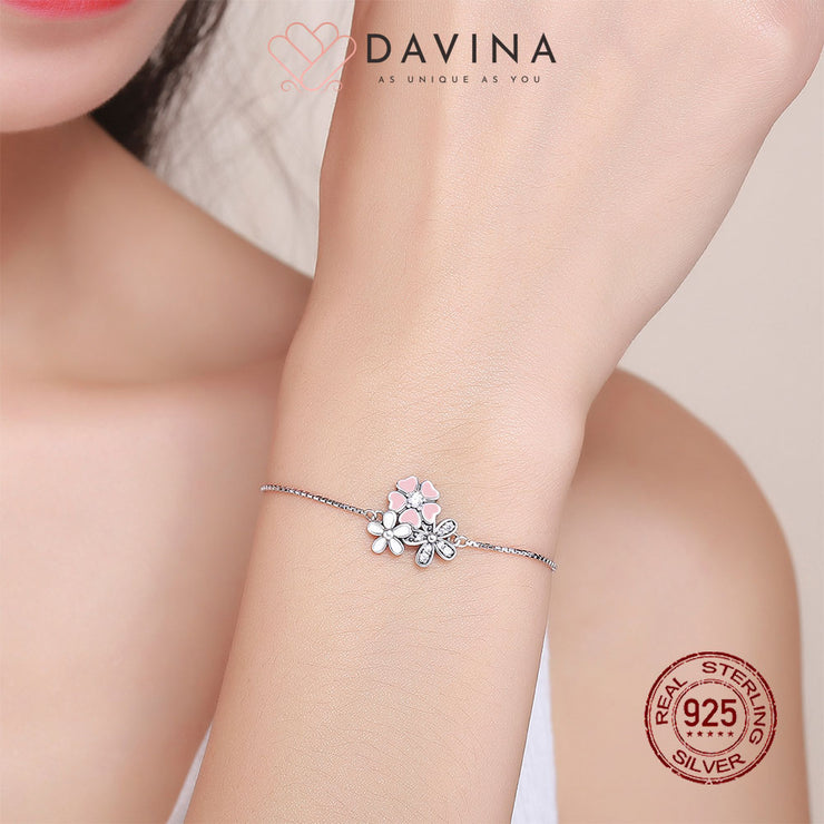 DAVINA Ladies Cherry Bracelet Sterling Silver 925