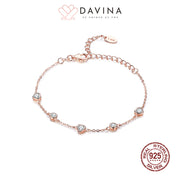 DAVINA Ladies Sienna Bracelet Rose Gold Color S925