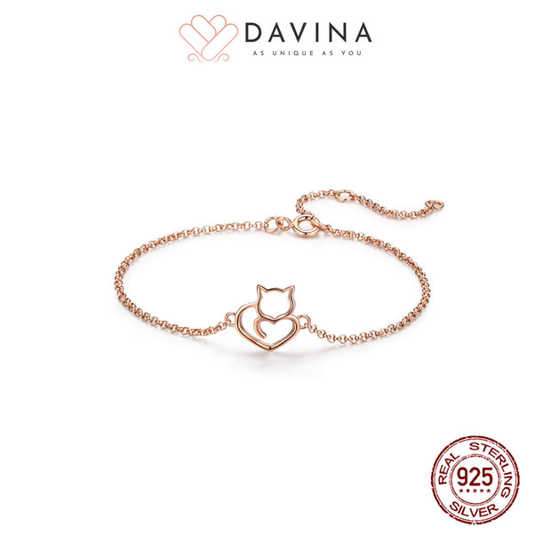 DAVINA Ladies Misty Bracelet Rose Gold Color S925