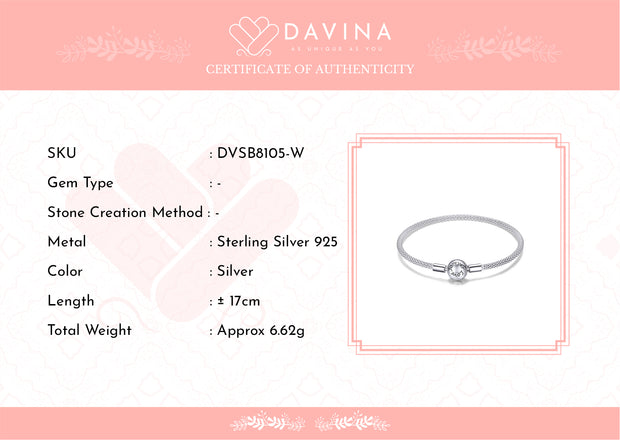 DAVINA Ladies Norah Bracelet Sterling Silver 925