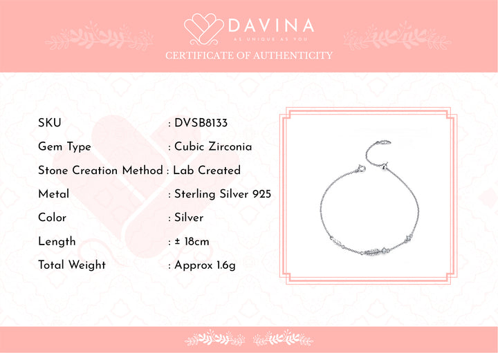 DAVINA Ladies Aya Bracelet Sterling Silver 925