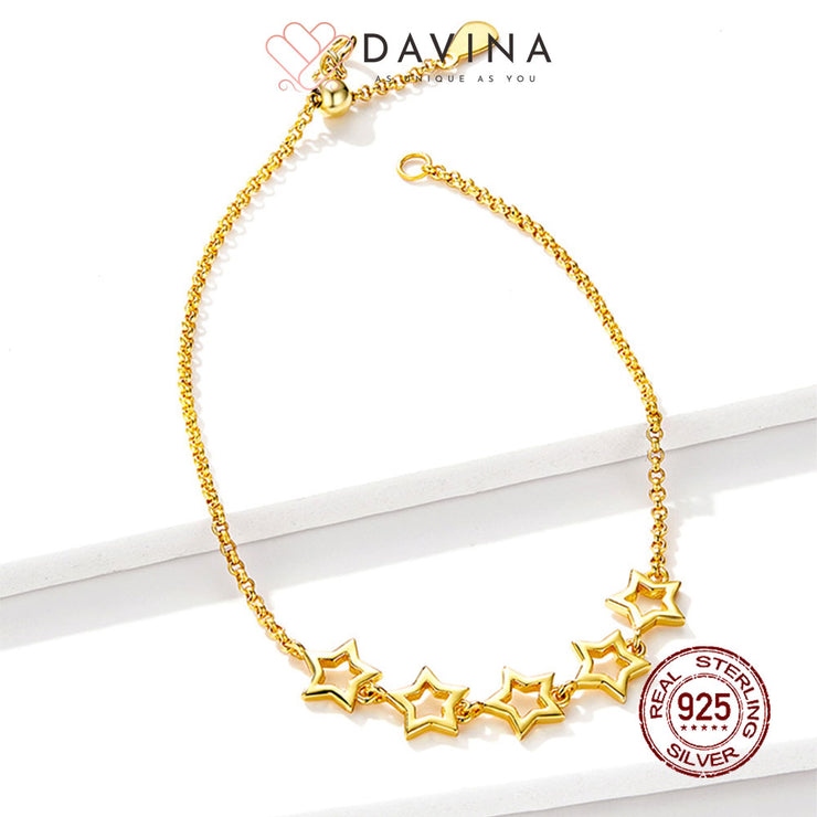 DAVINA Ladies Malia Bracelet Gold Color S925