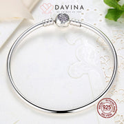 DAVINA Ladies Giselle Bangle Rose Gold Color S925