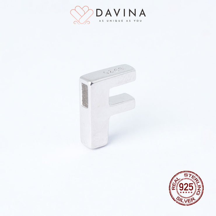 DAVINA Alphabet Pendant Silver Color S925