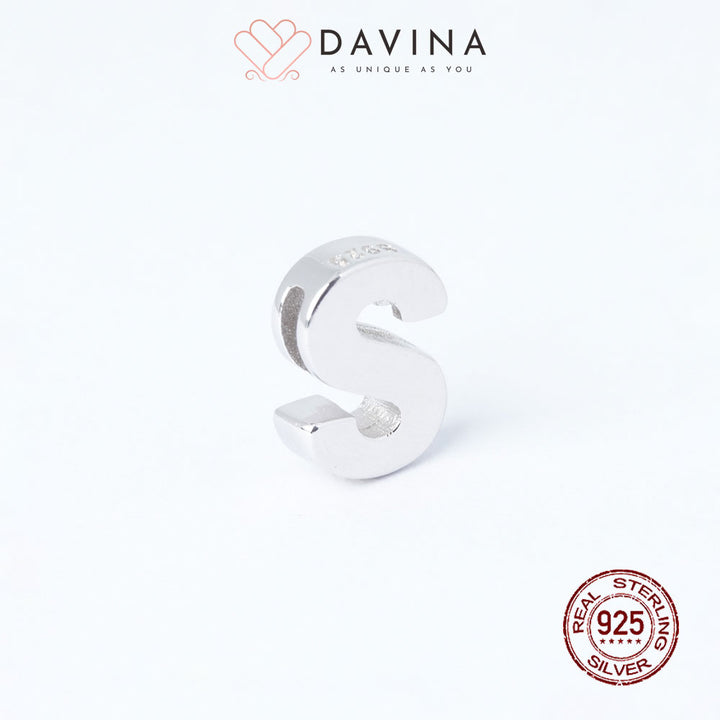 DAVINA Alphabet Pendant Sterling Silver 925