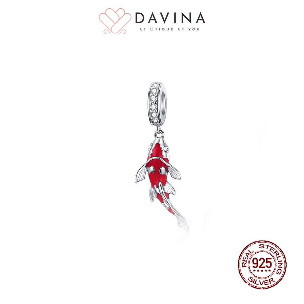 Carp Charm Pandora Fish Charms DAVINA Ladies Lucky Carp Charm