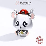 DAVINA Baby Mouse Pendant Silver Color S925