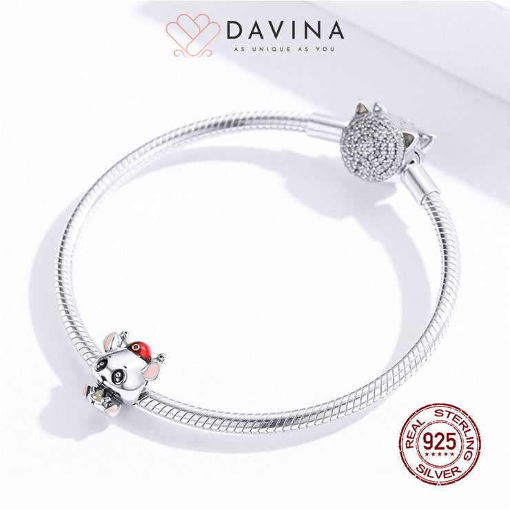 DAVINA Baby Mouse Pendant Sterling Silver 925