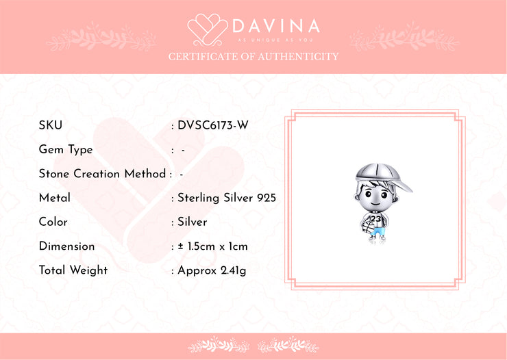 DAVINA  Jolin Charm Silver Color S925