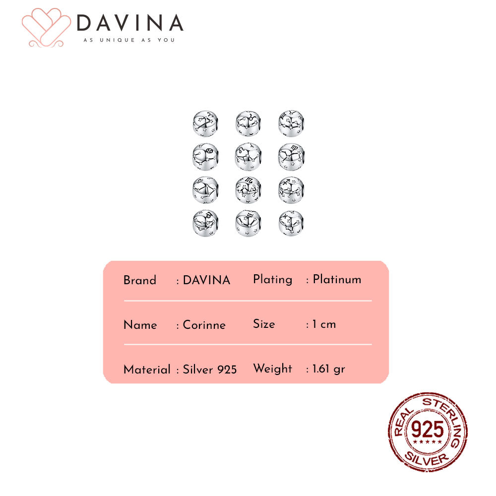DAVINA Corinne Charm Sterling Silver 925