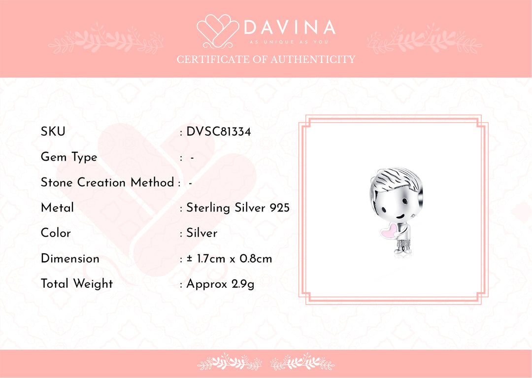DAVINA Playmate Charm Silver Color S925