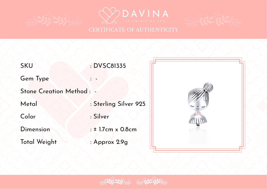 DAVINA Playmate Charm Silver Color S925