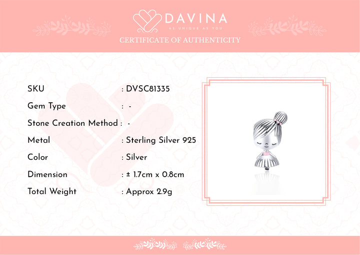 DAVINA Playmate Charm Silver Color S925