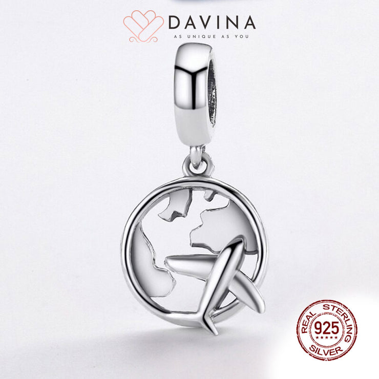 DAVINA Ladies Traveling Charm Sterling Silver 925