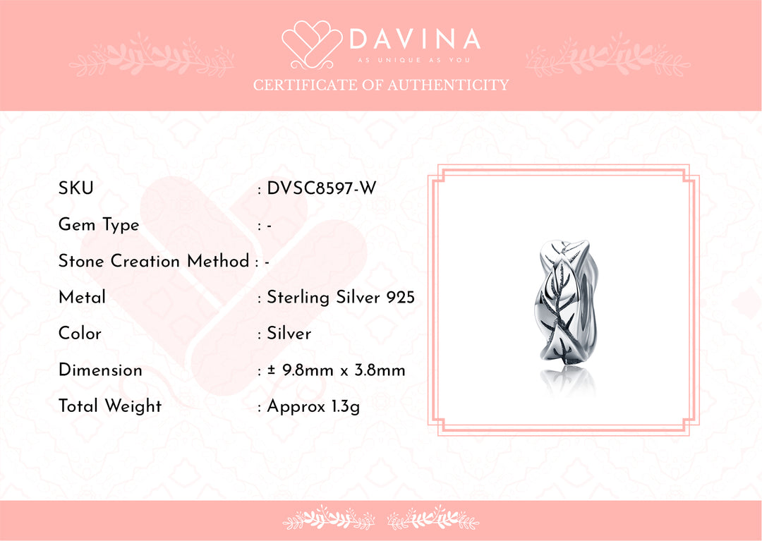 DAVINA Aileen Charm Sterling Silver 925