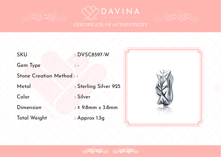 DAVINA Aileen Charm Sterling Silver 925