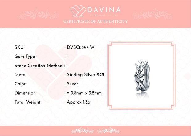 DAVINA Aileen Charm Sterling Silver 925