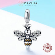 DAVINA Ladies Bee Charm Sterling Silver 925