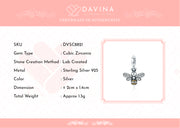 DAVINA Ladies Bee Charm Sterling Silver 925