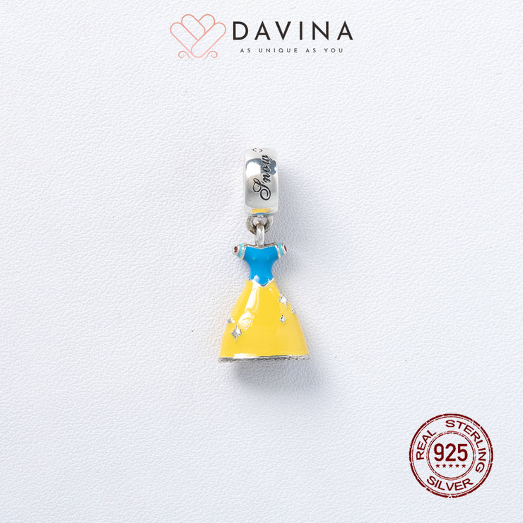 DAVINA Ladies Snow White Charm Sterling Silver 925