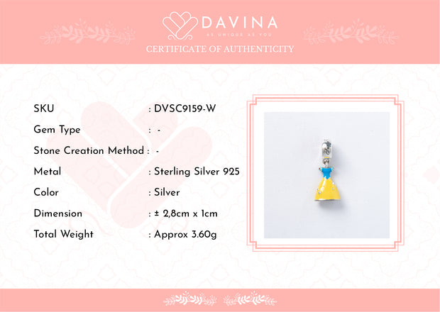 DAVINA Snow White Pendant Silver Color S925