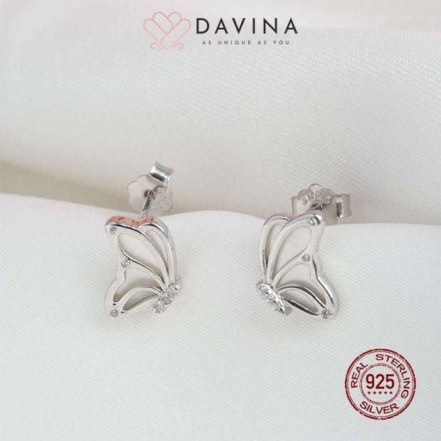 DAVINA Ladies Charlotte Earrings Silver Color S925