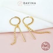 DAVINA Ladies Tashy Earrings Gold Color S925