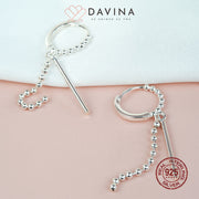 DAVINA Ladies Tashy Earrings Silver Color S925