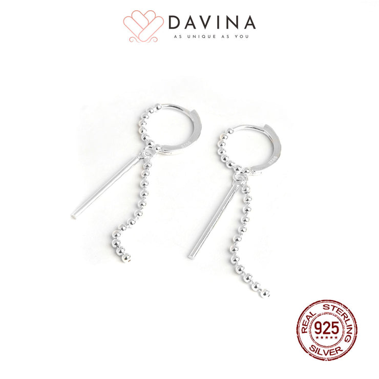 DAVINA Ladies Tashy Earrings Silver Color S925